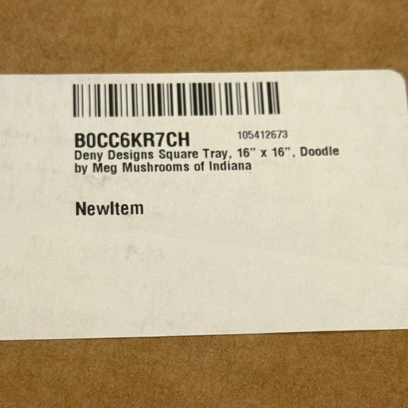 Mushrooms of Indiana by Doodle by Meg Framed Art Print Deny Designs Square Tray - Picture 4 of 7